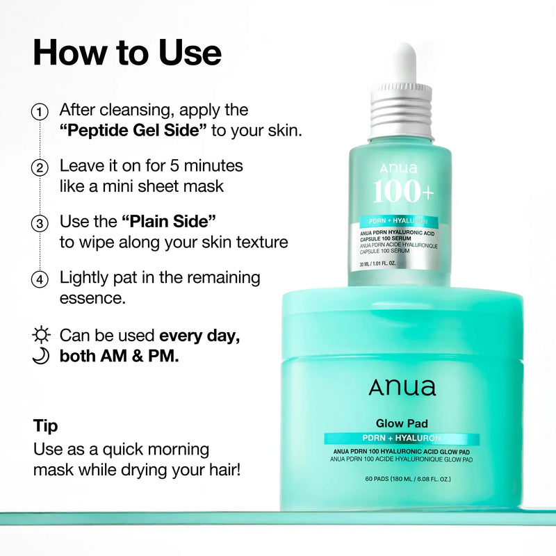 Anua PDRN Hyaluronic Glow Pad