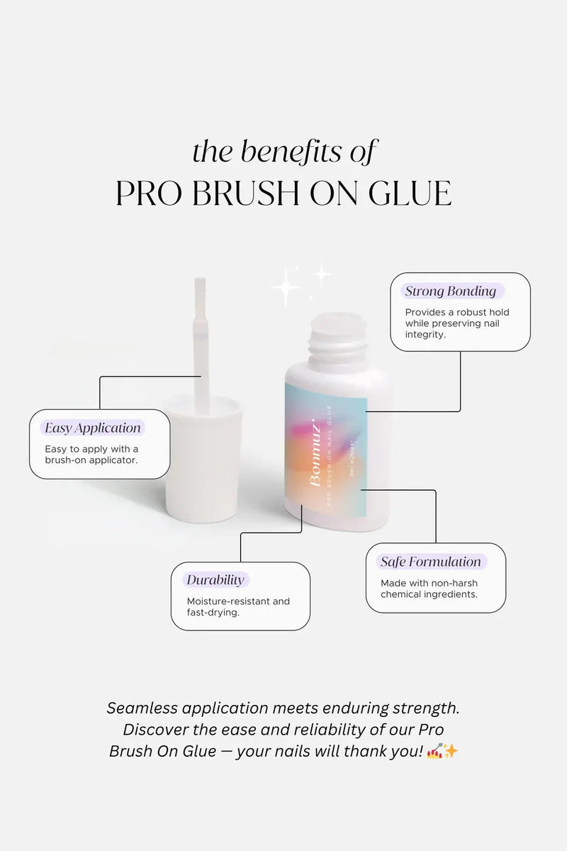 Bonmuz Pro Brush-On Nail Glue