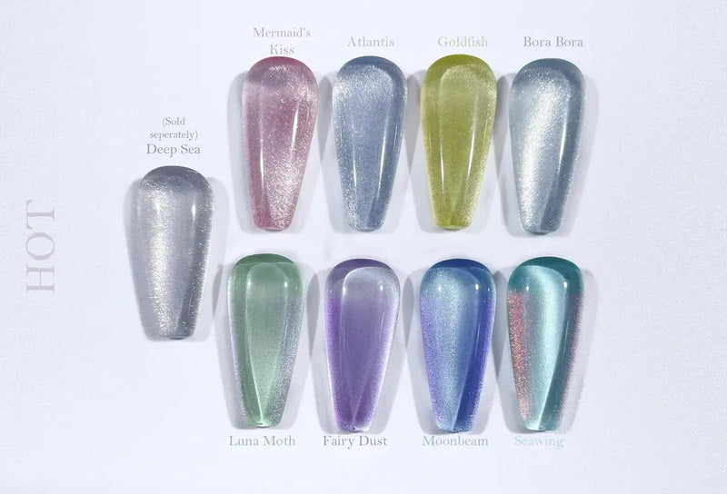 Crisania Neri Sea x Sky Magnetic Cat Eye Gel Polish Seawing