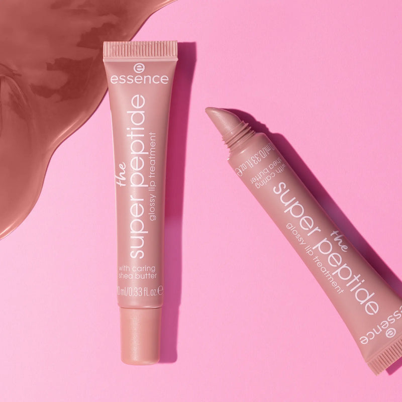Essence The Super Peptide Glossy Lip Treatment + Pouch Set 01 All Toffee'd Up!