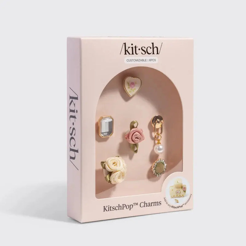 Kitsch Kitschpop Charms 6pc Set Vintage Ivory