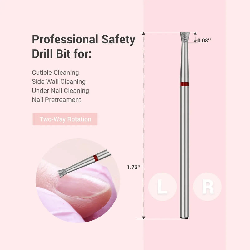 MelodySusie Inverted Tapered Cuticle Clean Nail Drill Bit 6,7mm