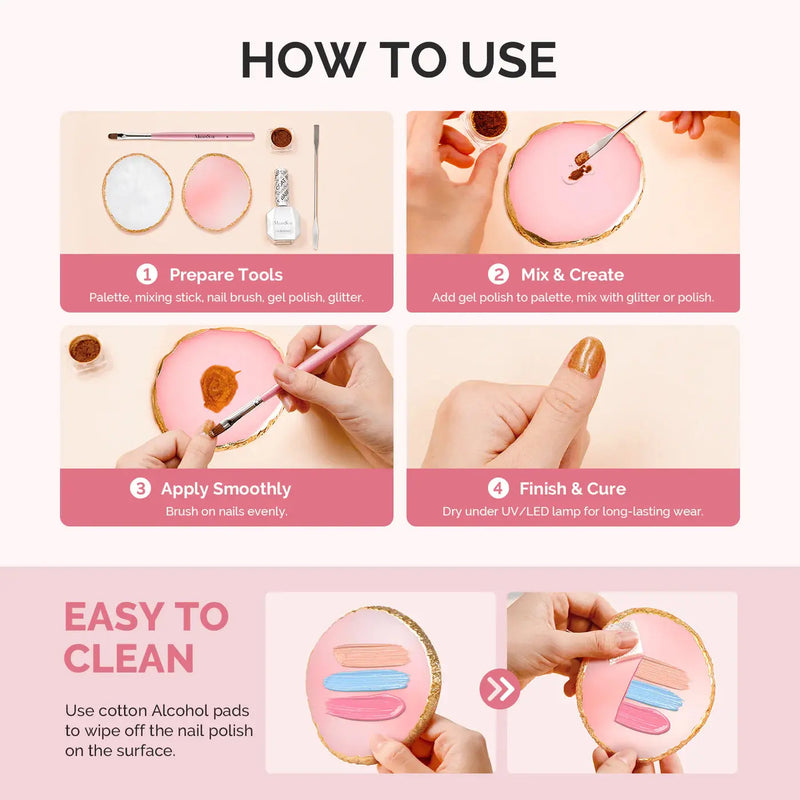 MelodySusie Premium Resin Nail Art Palette