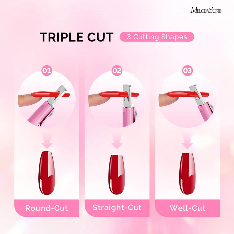 MelodySusie Stainless Steel Edge Cutter Pink