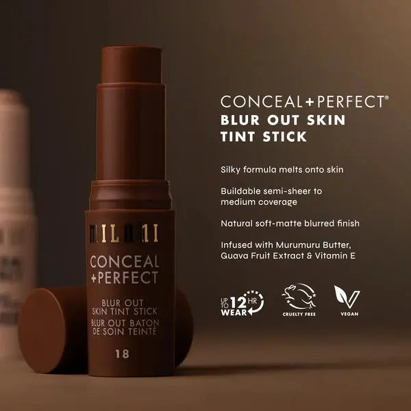 Milani Conceal + Perfect Blur Out Skint Tint 20 Deep Rich Red