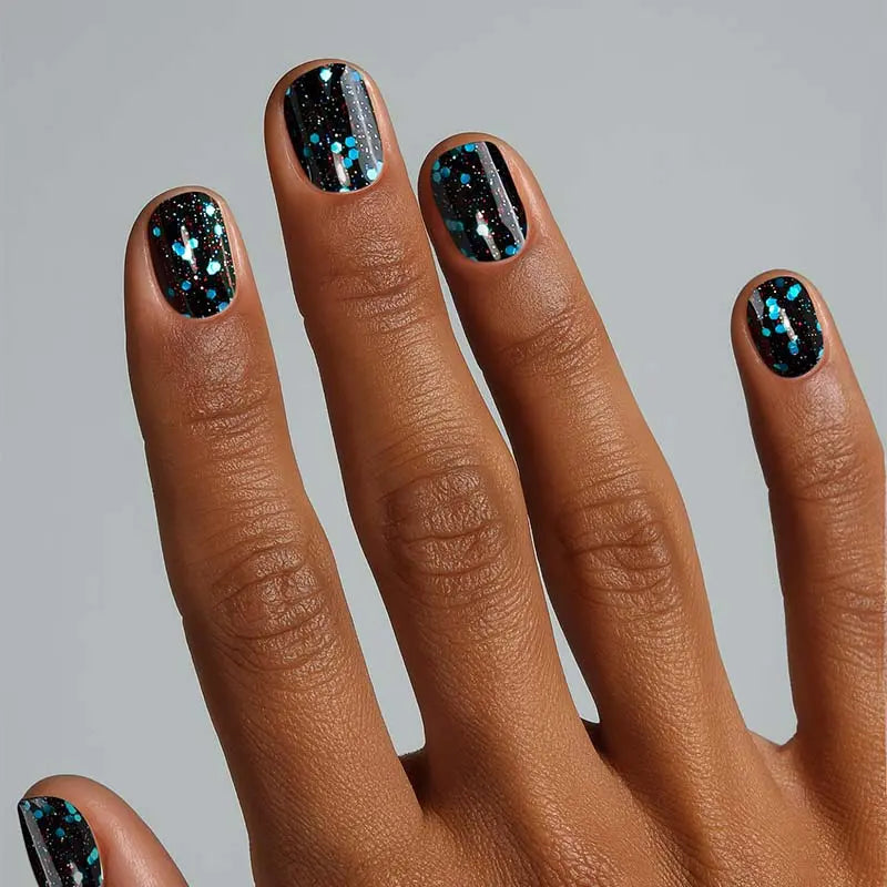 MoYou London Non-UV Gel Wraps Night Code