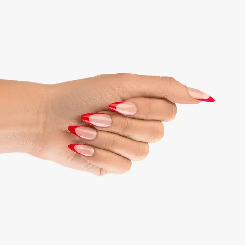 Nail HQ Almond Red French Nails