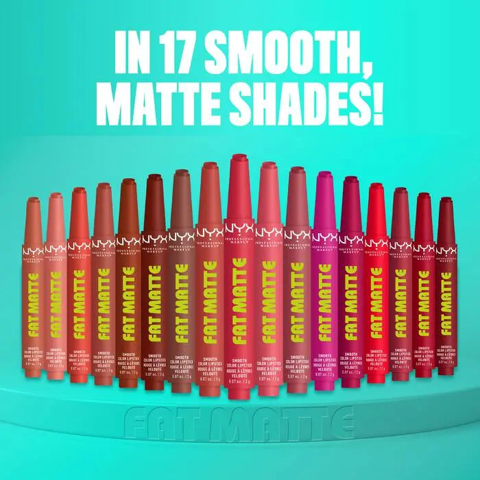 NYX Professional Makeup Fat Matte Smooth Color Lipstick Mauve Cloud