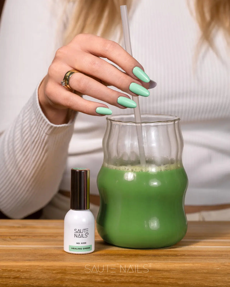 Saute Nails UV Gel Polish S338 Healing Green