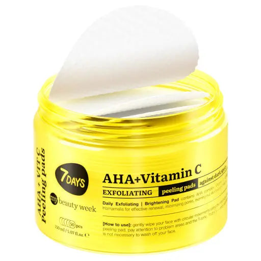 7days Beauty Exfoliating Peeling Pads AHA+Vitamin C