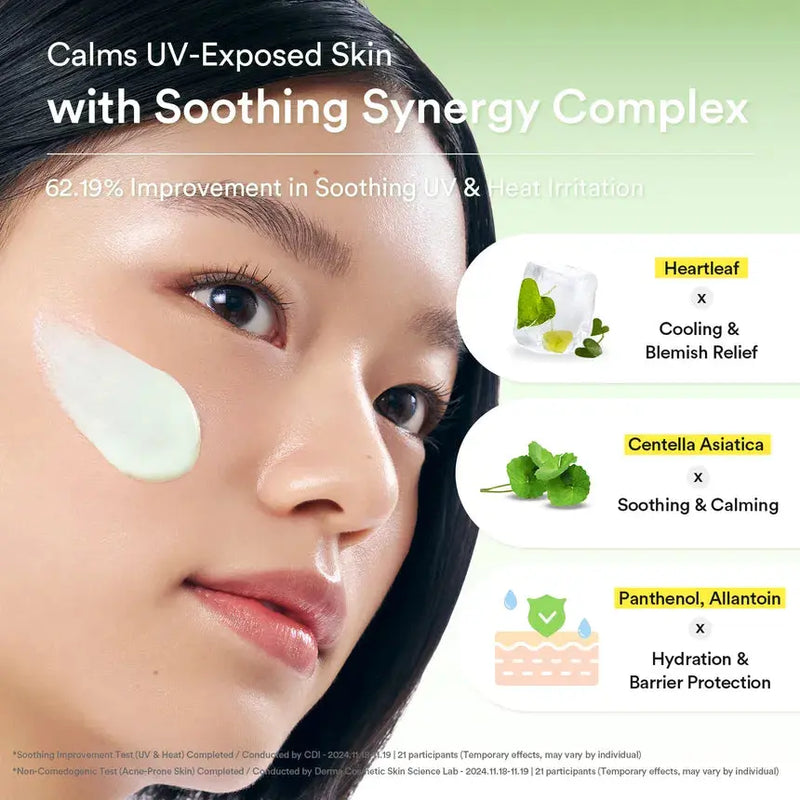 Abib Heartleaf Mild Sunscreen Relief Tube