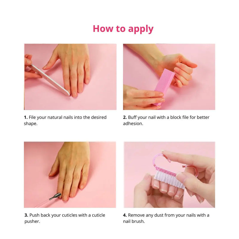 Boozyshop 24 pcs Press On Nails Dripping Gold