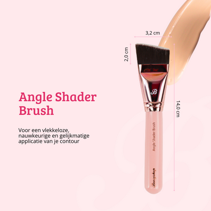 Boozyshop Pink & Rose Gold Angle Shader Brush