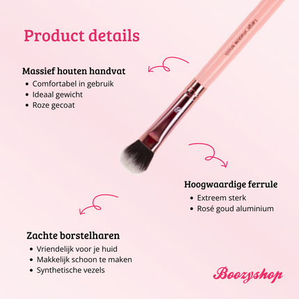 Boozyshop Pink & Rose Gold Large Shadow Brush