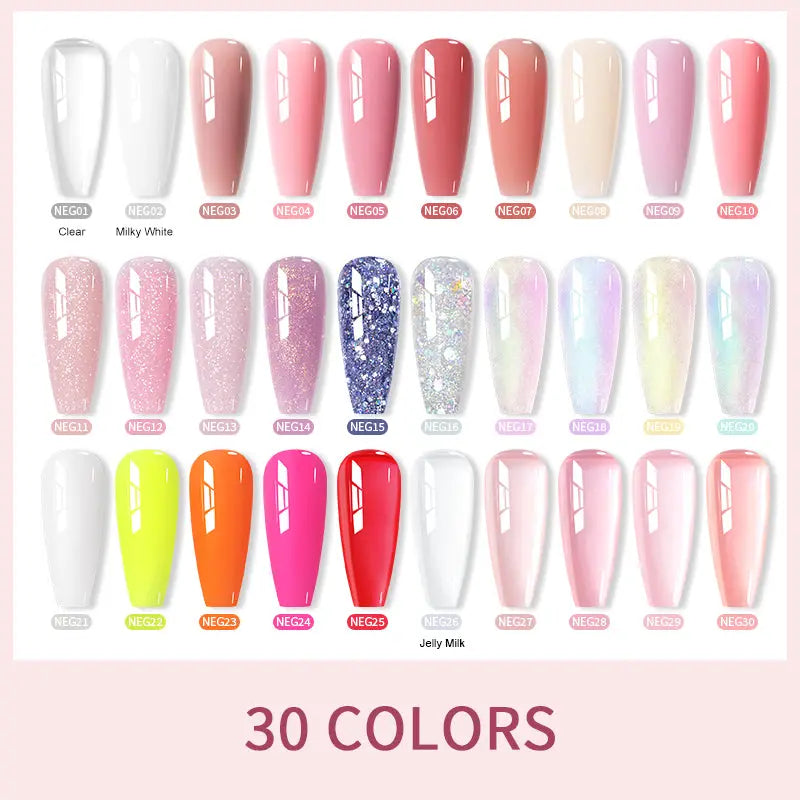 Born Pretty Pure Color & Glitter Non Stick Hand Extension Gel NEG03
