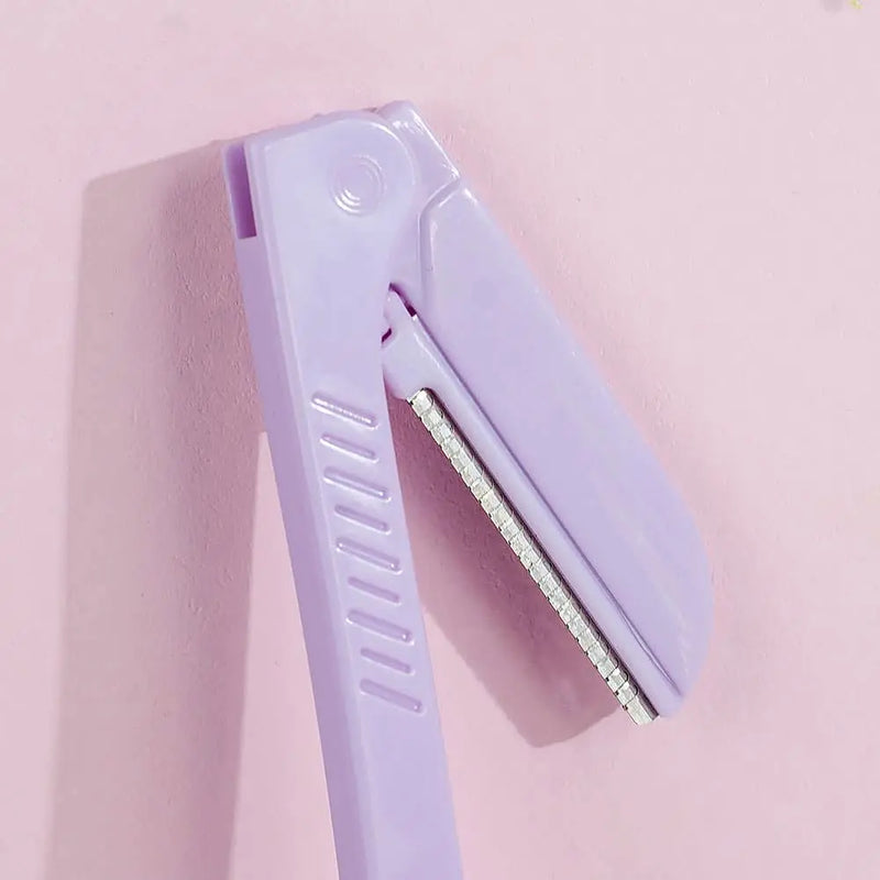 Brushworks Precision Eyebrow Razor Pastel