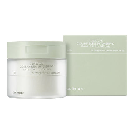 Celimax Ji Woo Gae Cica BHA Blemish Toner Pad