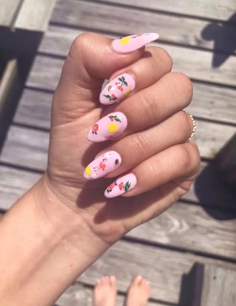 Deco Beauty Nail Art Stickers Pink Pony