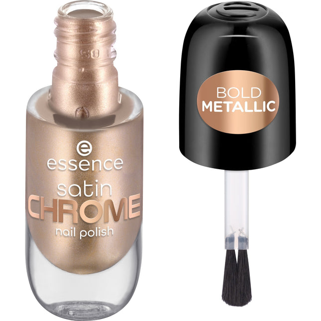 Essence Satin Chrome Nail Polish 01 Robotic Rose