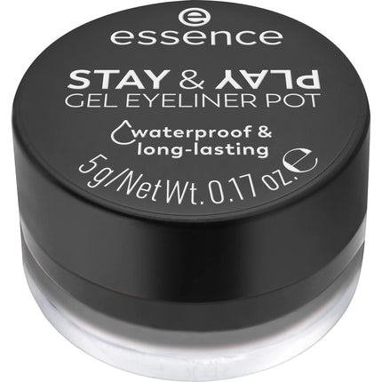 Essence Stay & Play Gel Eyeliner Pot 01 Black