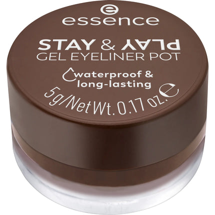 Essence Stay & Play Gel Eyeliner Pot 02 Brown