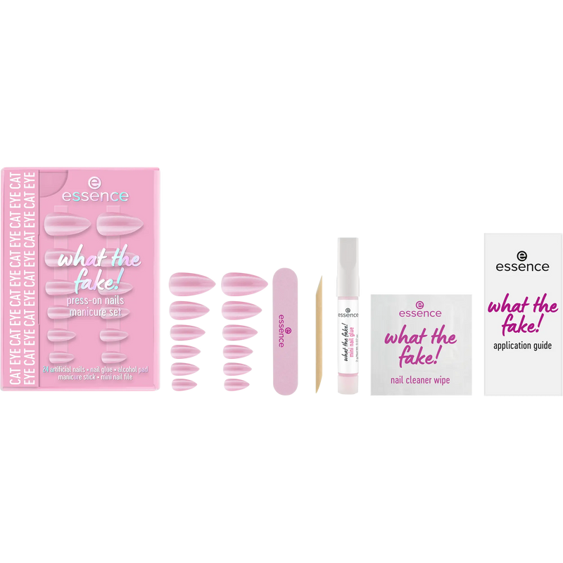 Essence What The Fake! Press-on Nails Manicure Set 02 Cat Eye