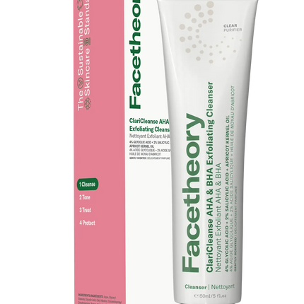 Facetheory ClariCleanse AHA & BHA Exfoliating Cleanser Gently Scented