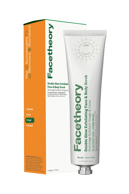 Facetheory Double Glow Exfoliating Face & Body Scrub Unscented