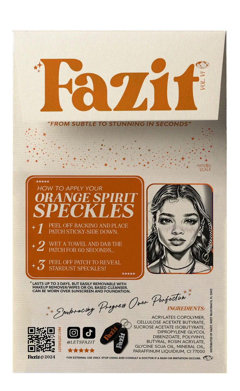 Fazit Makeup Patches Orange Spirit Speckles