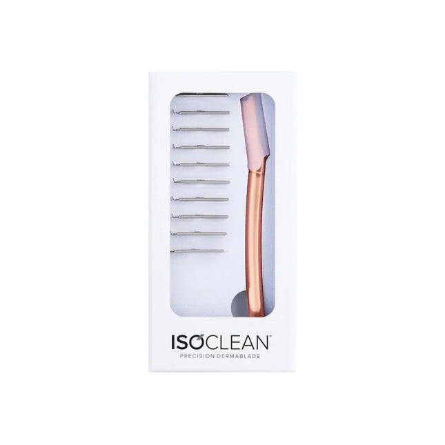 Isoclean Dermablade With 10 Replacement Blades Rose Gold