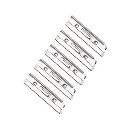 Isoclean Facial Dermablade Razor With 10 Replacement Blades Silver