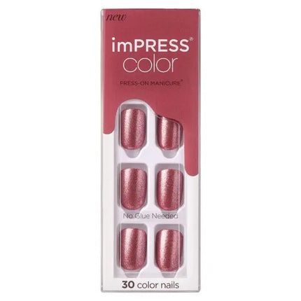 Kiss Impress Color Press-On Nails Peanut Pink