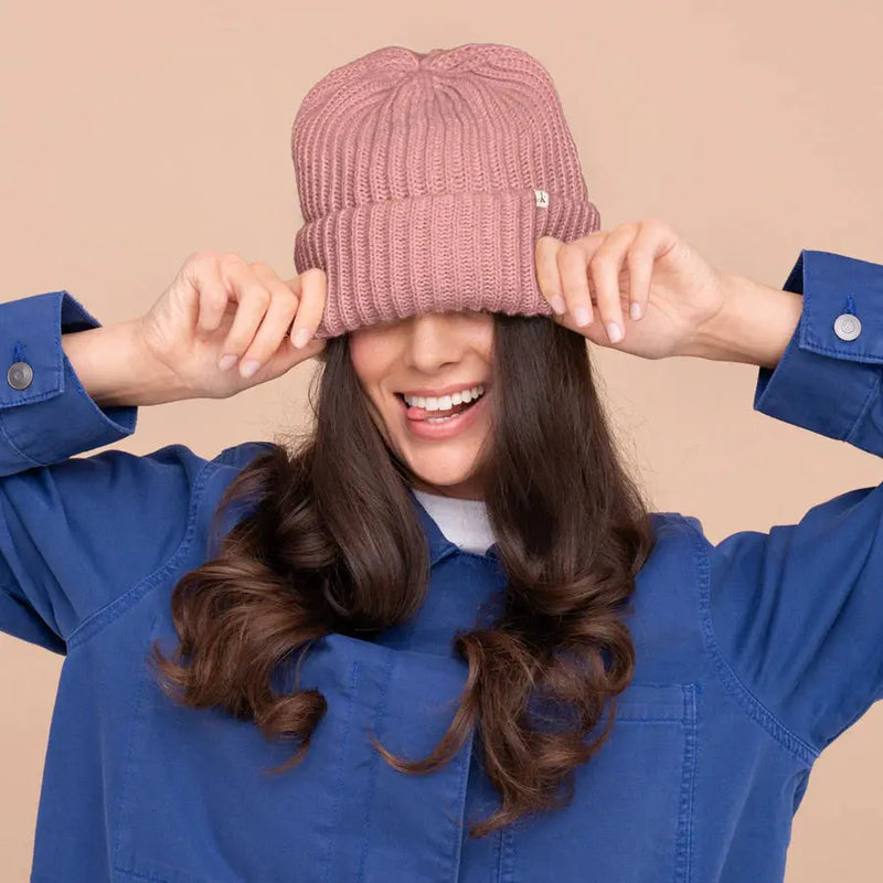 Kitsch Glazey™ Satin Lined Beanie Blush