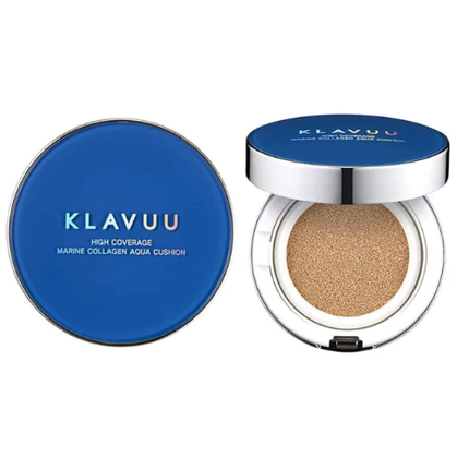 Klavuu Blue Pearlsation High Coverage Marine Collagen Aqua Cushion #23 Medium Beige