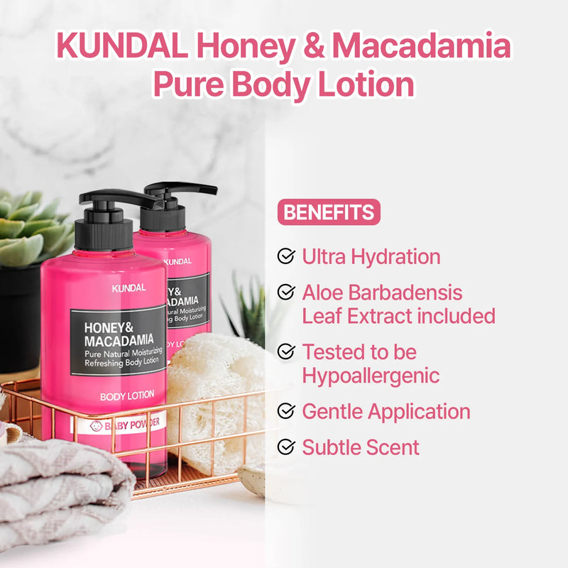 Kundal Honey & Macadamia Pure Body Lotion Amber Vanilla