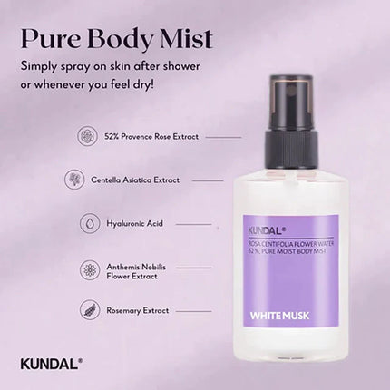 Kundal Pure Moist Body Mist White Musk