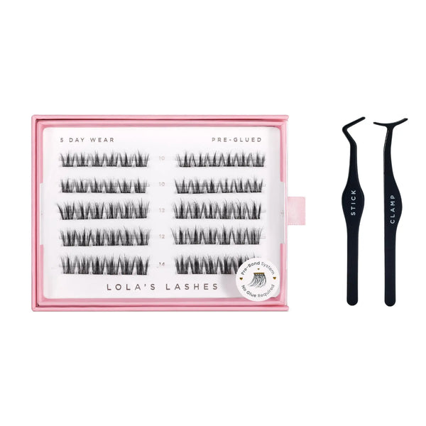 Lola's Lashes Feathered Pre Glued Lashes set