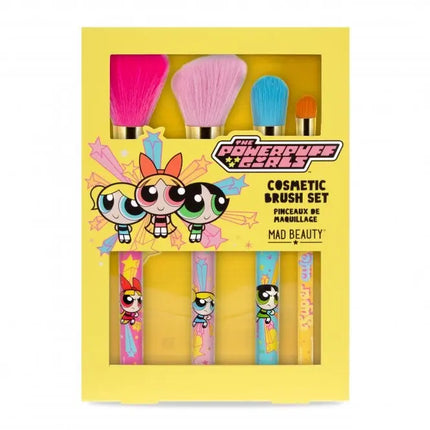 Mad Beauty Powerpuff Girls Super Cute Cosmetic Brush Set