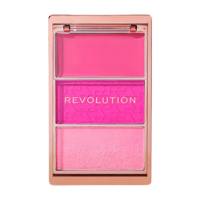 Makeup Revolution Blush Icon Palette Hot Pink Flag