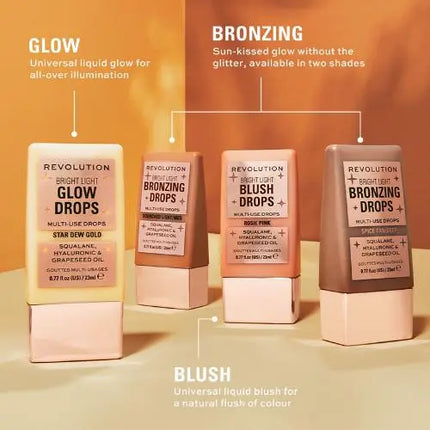 Makeup Revolution Bright Light Glow Drops Golden Star Dew