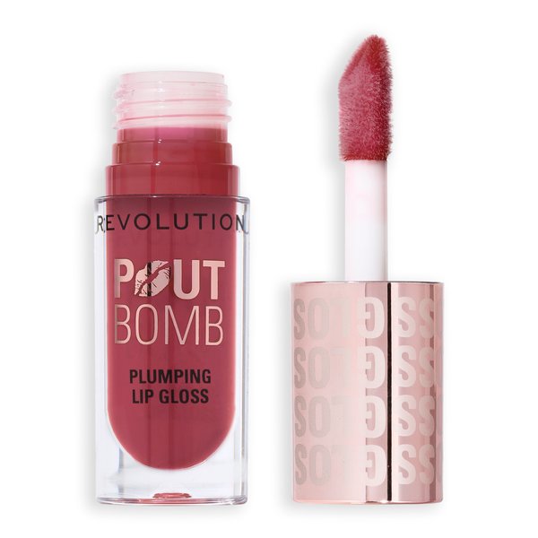 Makeup Revolution Pout Bomb Plumping Gloss Wild Mauve Pink