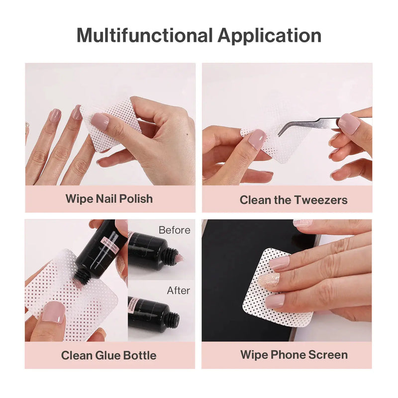 MelodySusie Lint Free Nail Wipes 1050Pcs