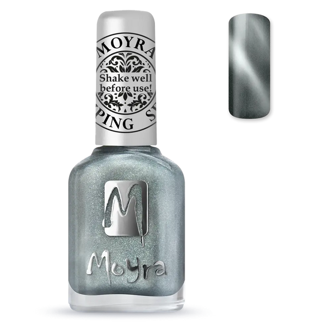 Moyra Stamping Nail Polish Cat Eye SP30 Magnetic Silver