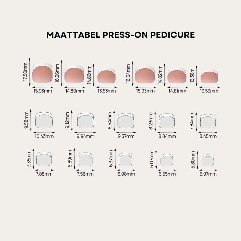 Nailday Soft Gel Press-On Toe Nails Celine