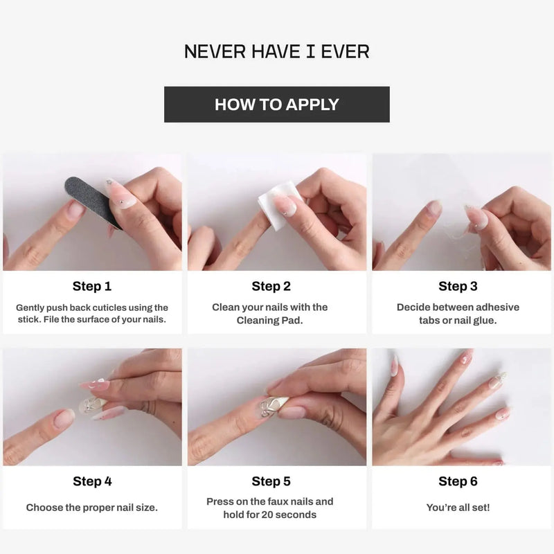 Never Have I Ever Press-On Nails Cherry Cola