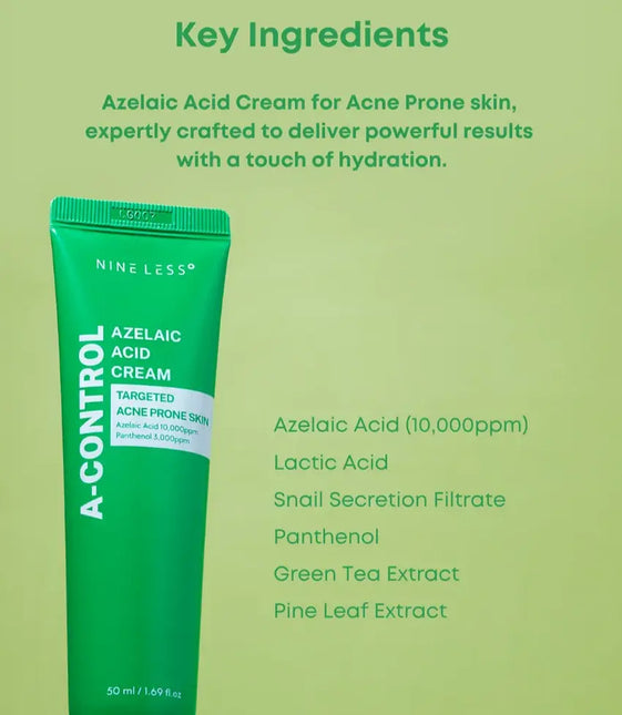 Nine Less A Control Azelaic Acid Cream