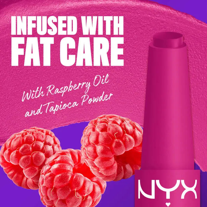 NYX Professional Makeup Fat Matte Smooth Color Lipstick Fluffy Fuchsia