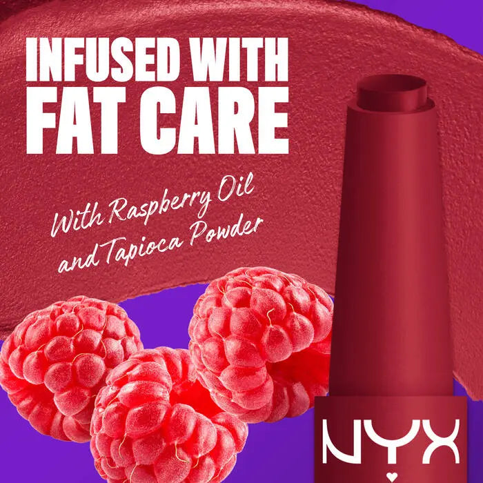 NYX Professional Makeup Fat Matte Smooth Color Lipstick Plushin Plum
