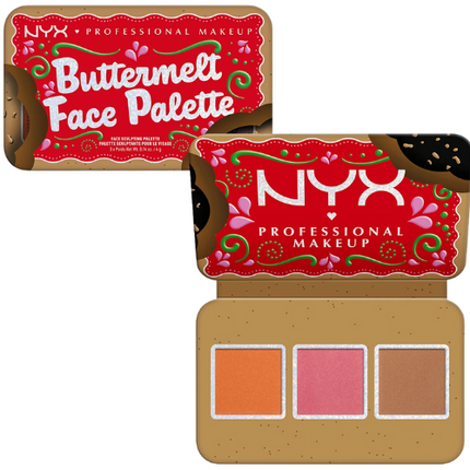 NYX Professional Makeup Holiday Buttermelt Face Palette Light/Medium