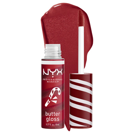 NYX Professional Makeup Holiday Collection Butter Gloss 01 Peppermint Swirl